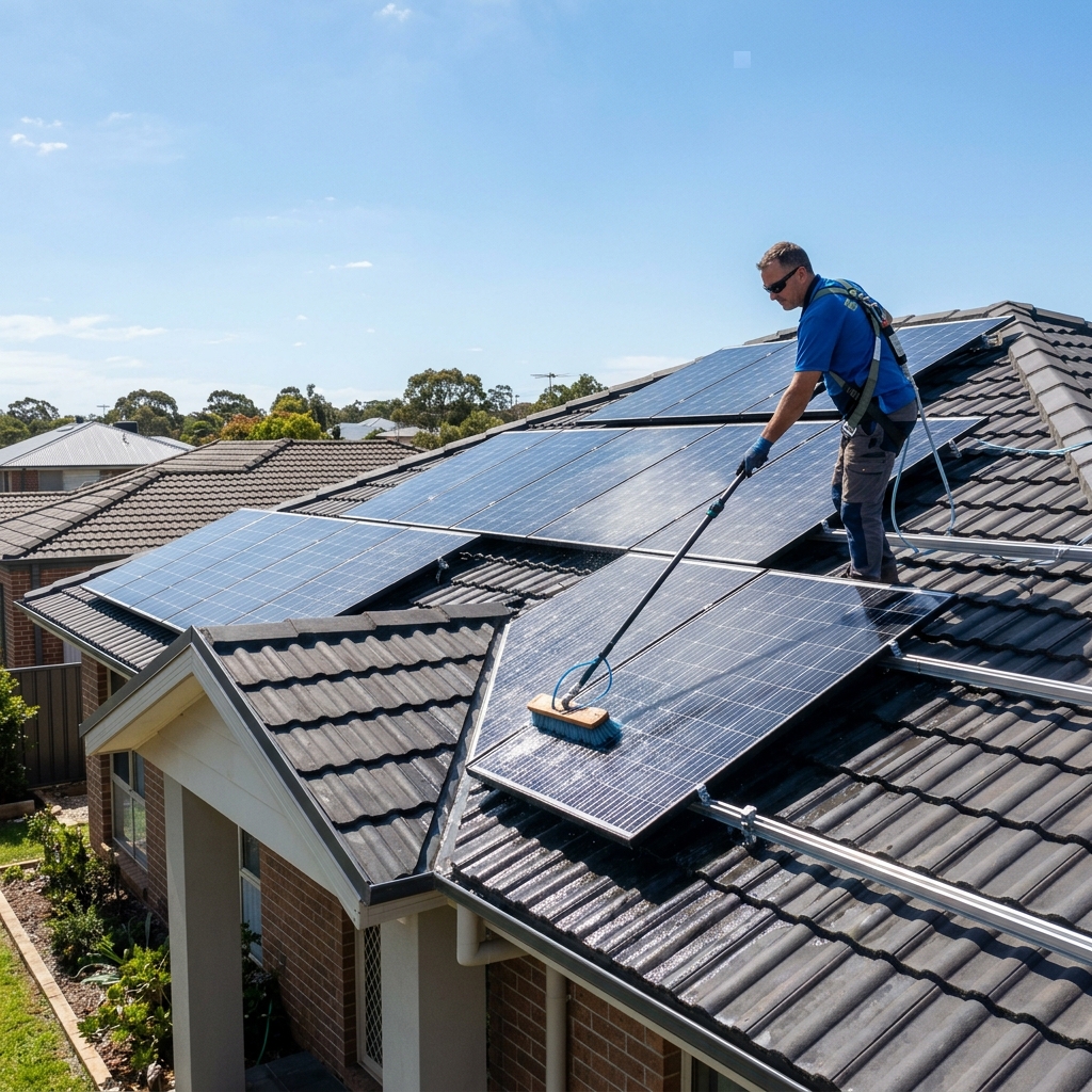 Fachgerechte Reinigung von Photovoltaik- und Solaranlagen
